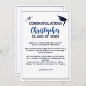 Abschluss Scripting Herzlichen Glückwunsch Grußkar Einladung (Vorne/Hinten)