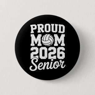 Abschluss Senior 2026 Volleyball-Mutter High Schoo Button