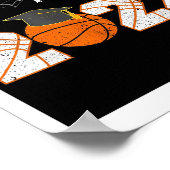 Abschluss Senior Basketball Player Poster (Ecke)