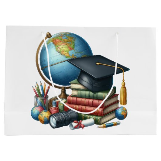 Abschluss Senior Große Geschenktüte (Rückseite)