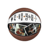 Abschluss Senior Individuelle Name, Anzahl & 4 Fot Mini Basketball (Vorderseite)