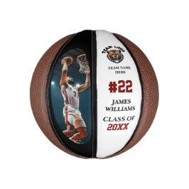 Abschluss Senior Night Custom Foto & Name Mini Basketball