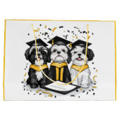Abschluss Shih Tzu Dogs Große Geschenktüte (Rückseite)