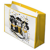 Abschluss Shih Tzu Dogs Große Geschenktüte (Vorderseite Schrägansicht)