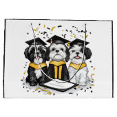 Abschluss Shih Tzu Dogs Große Geschenktüte (Rückseite)