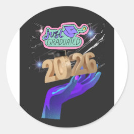 Abschluss-Shirt der Klasse 2026 – Senior 2026 Runder Aufkleber