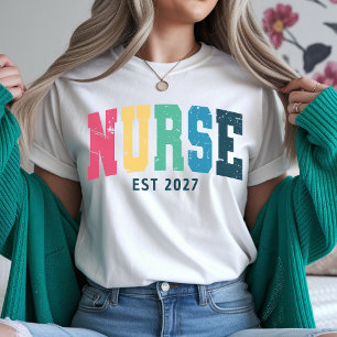 Abschluss-Shirt für die Pflegeschule, individuelle T-Shirt