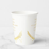 Abschluss Sie sind tapfer als Sie denken, Gold Cro Pappbecher (Rechts)