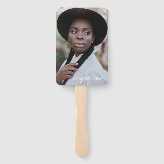 Abschluss-Signieren des benutzerdefinierten Foto-L Fächer (Rückseite)