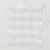 Abschluss Silber-Blüte Glitzer Haushaltsausschreib Flyer (Hinten)