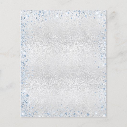 Abschluss silber-hellblau-Haushaltseinladung (Rückseite)