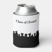 Abschluss-Silhouetten oder Wiedersehen-Dosenkühler Dosenkühler (Kanne Vorderseite)
