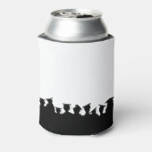 Abschluss-Silhouetten oder Wiedersehen-Dosenkühler Dosenkühler (Kanne Rückseite)