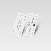 Abschluss Silver Elegante Name Card Mini Visitenkarte