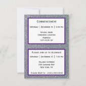 Abschluss Silver Sparkle Lila Ankündigung (Rückseite)