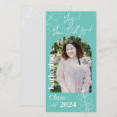 Abschluss Simple Foliage Foto Aqua (Vorne/Hinten)