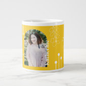 Abschluss Simple Foliage Foto Mustard Jumbo-Tasse (Vorderseite)