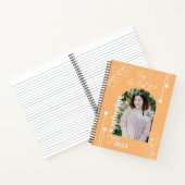 Abschluss Simple Foliage Foto Orange Notizblock (Innenseite)
