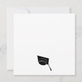 Abschluss Simple Minimalistisch 2025 Grad Party Einladung (Rückseite)