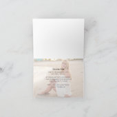 Abschluss Simple Vielen Dank Foto Karte (Innenseite)