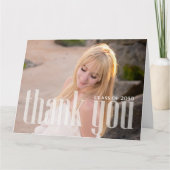 Abschluss Simple Vielen Dank Minimalistisch zwei Karte (Vorderseite)