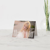 Abschluss Simple Vielen Dank Minimalistischen drei Karte (Vorderseite)