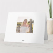 Abschluss Simple Vielen Dank Minimalistischen drei Karte (Rückseite)