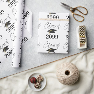 Abschluss-Skript ABITURJAHR Minimalistisches Muste Geschenkpapier