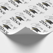 Abschluss-SkriptKLASSE Minimalistisches Jahresmust Geschenkpapier (Ecke)