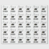 Abschluss-SkriptKLASSE Minimalistisches Jahresmust Geschenkpapier (Flach)