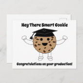 Abschluss Smart Cookie Funny Personalisieren Postkarte (Vorne/Hinten)