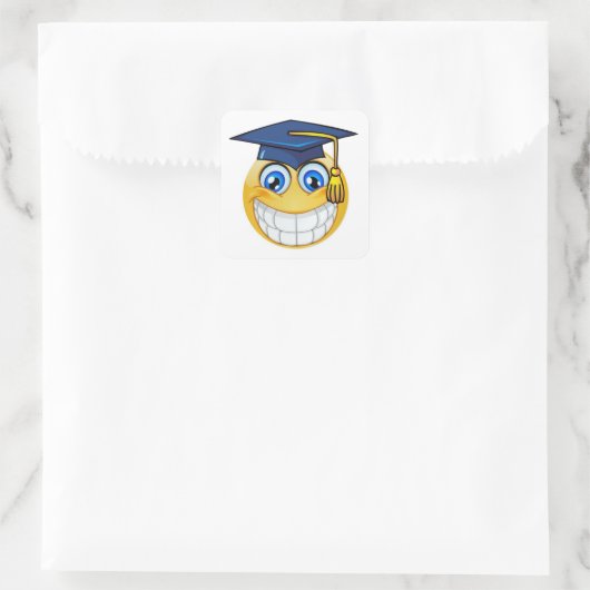 Abschluss Smile Sticker (Tasche)