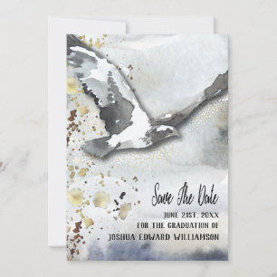 Abschluss Soaring Bird Save the Date Abstrakt
