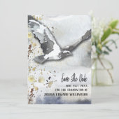 Abschluss Soaring Bird Save the Date Abstrakt (Stehend Vorderseite)