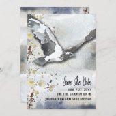 Abschluss Soaring Bird Save the Date Abstrakt (Vorne/Hinten)