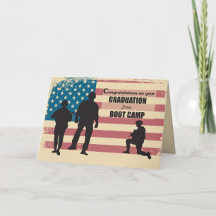 Abschluss-Soldaten im Bootcamp in Amerika Karte