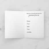 Abschluss Son Four Foto individuell einstellbare A Karte (Innenseite)