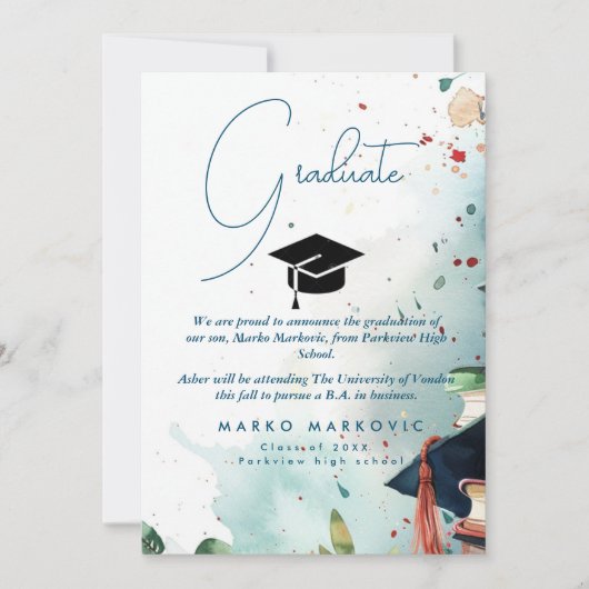 Abschluss Son I - Farbige Ankündigung (Vorderseite)