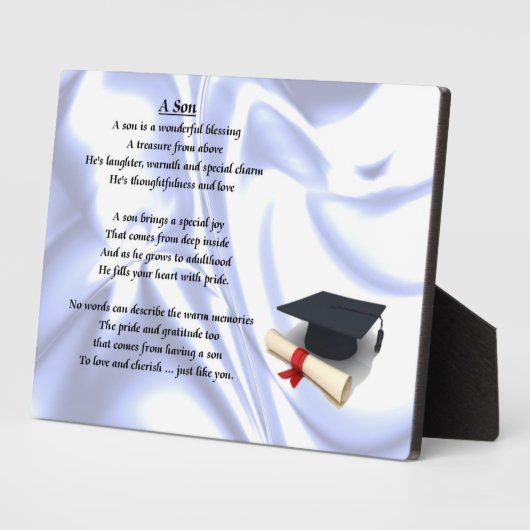 Abschluss Son poem Plaque Fotoplatte (Seite)