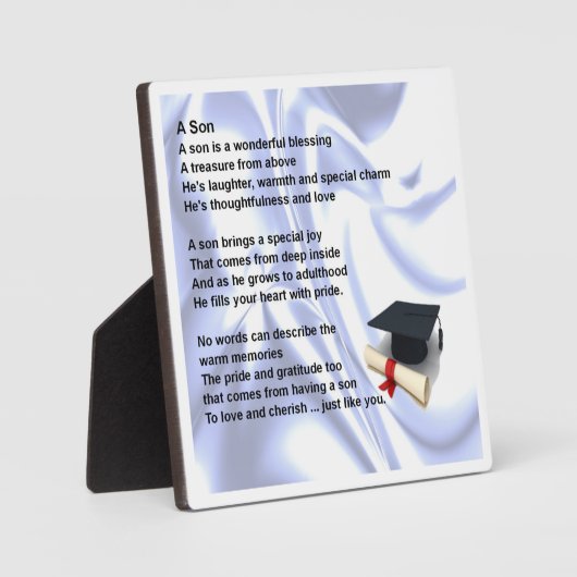 Abschluss Son Poem Plaque Fotoplatte (Vorderseite)