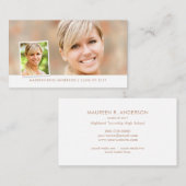 Abschluss-Sozialmedium-Foto-Art-Namenskarten Telefonnummerkarte (Vorne/Hinten)