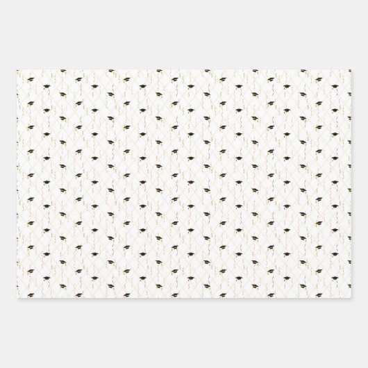 Abschluss Sparkle Set 3 Geschenkpapier Set (Vorderseite 2)