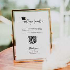 Abschluss Spende Qr Code Uni Fonds Unterzeichnung Poster