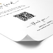 Abschluss-Spenden-Qr-Code College-Fonds-Schild Poster (Ecke)
