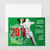 Abschluss-Sport-Party Einladungs-Fußball Einladung (Vorne/Hinten)