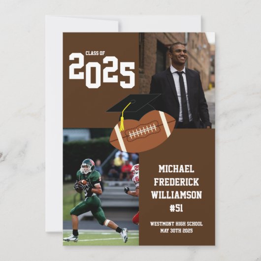 Abschluss Sports Brown Ankündigung (Vorderseite)