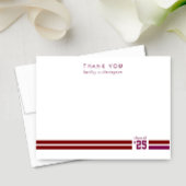 Abschluss Sporty Stripes Vielen Dank Dankeskarte