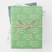 Abschluss Spring Green Personalisiert Grad Geschenkpapier Set (Beispiel)