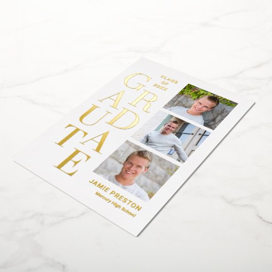 Abschluss "Stack Charm Foil" - Einladung (Gedreht)