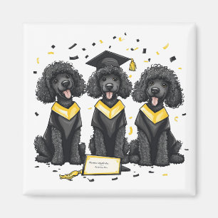 Abschluss Standard Poodle Hunde Magnet